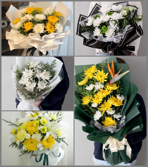 山东青岛市南区湛山街道白事花束代送